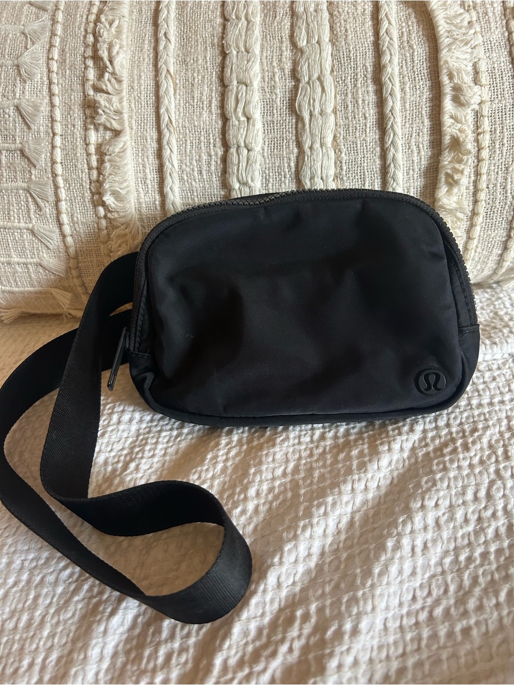 lululemon athletica Black Crossbody Bag - Compact Everyday Women’s or Men’s Bag